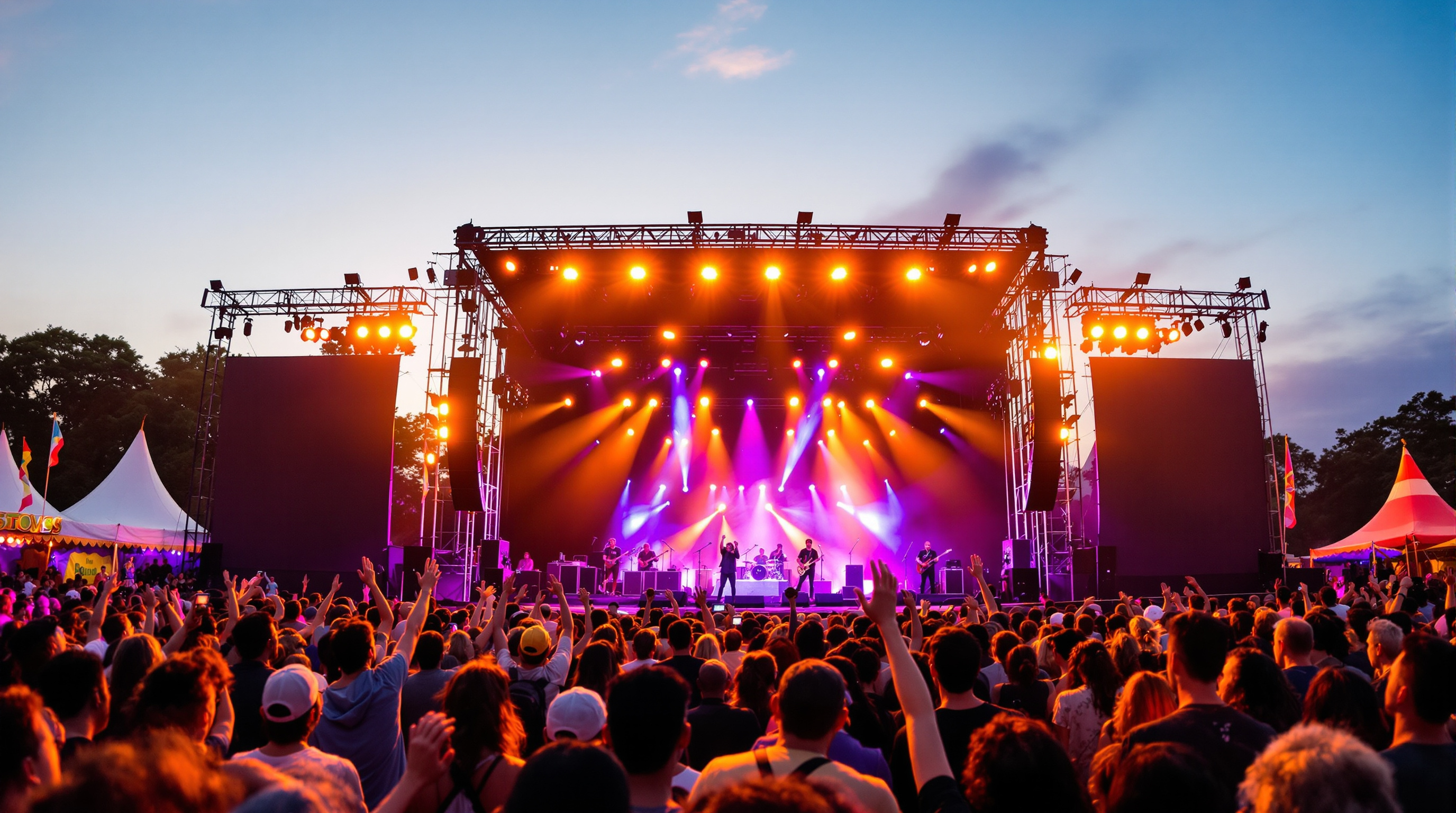 Live music performance on the Ypsilanti Heritage Festival main stage