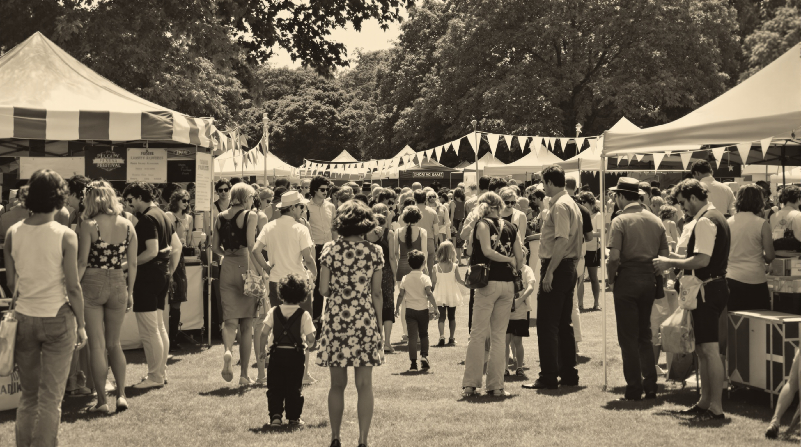 Historic scene from the early years of the Ypsilanti Heritage Festival